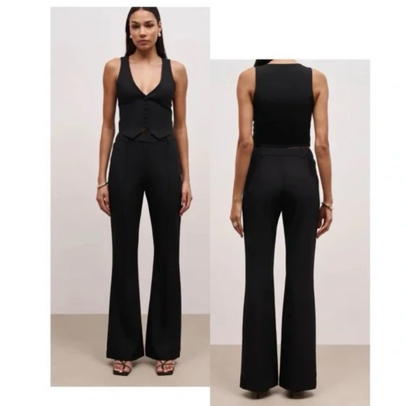 BOA Black Wide Leg Trousers - Picture 1 of 3